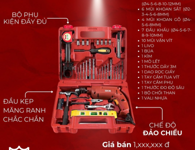 Bộ máy khoan động lực 500W 13mm KZJ04-13 – DCK