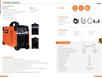 Máy hàn Tig 200 W223 Jasic