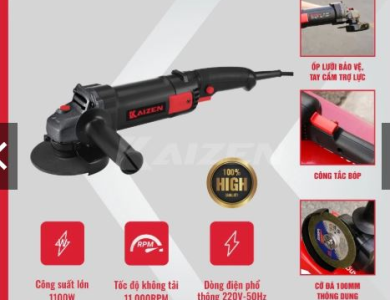 MÁY MÀI KAIZEN CÔNG TẮC BÓP CỠ ĐĨA 100MM BẢN MỚI KZ-105P/KZ105PS