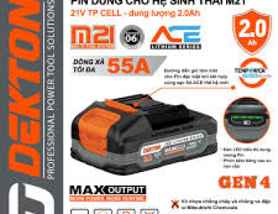 Pin 21V 2.0Ah Dekton M21-B2055PROMAX (ACE)
