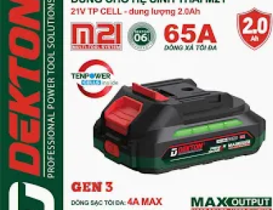 Pin 21V 2.0Ah Dekton M21-B2065PLUS (dòng xả max 65A)
