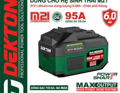 Pin 21V 6.0Ah Dekton M21-B6095A