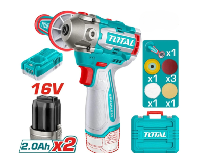 Máy đánh bóng dùng pin 16V TOTAL TAPLI1676 (2 Pin 2.0Ah, 1 Sạc)