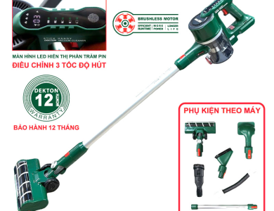  Máy hút bụi dùng pin 21V Dekton M21-HB02BL (Chưa Pin & Sạc)