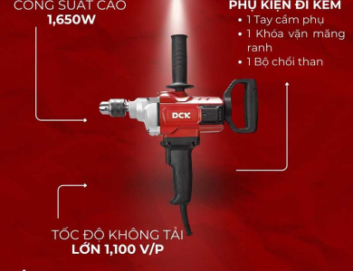 Máy khoan 1650W 13mm KJZ08-13 – DCK