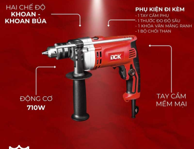 Máy khoan động lực 710W 13mm KZJ16 – DCK