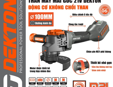 Thân máy mài pin không chổi than Dekton M21-AG9000XPRO / M21-AG9000PRO