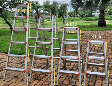 Thang nhôm gia đình bậc bằng Nakata TM203