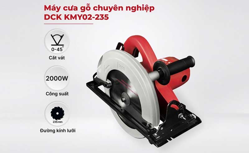 Máy cưa đĩa 2000W 235mm KMY02-235 – DCK