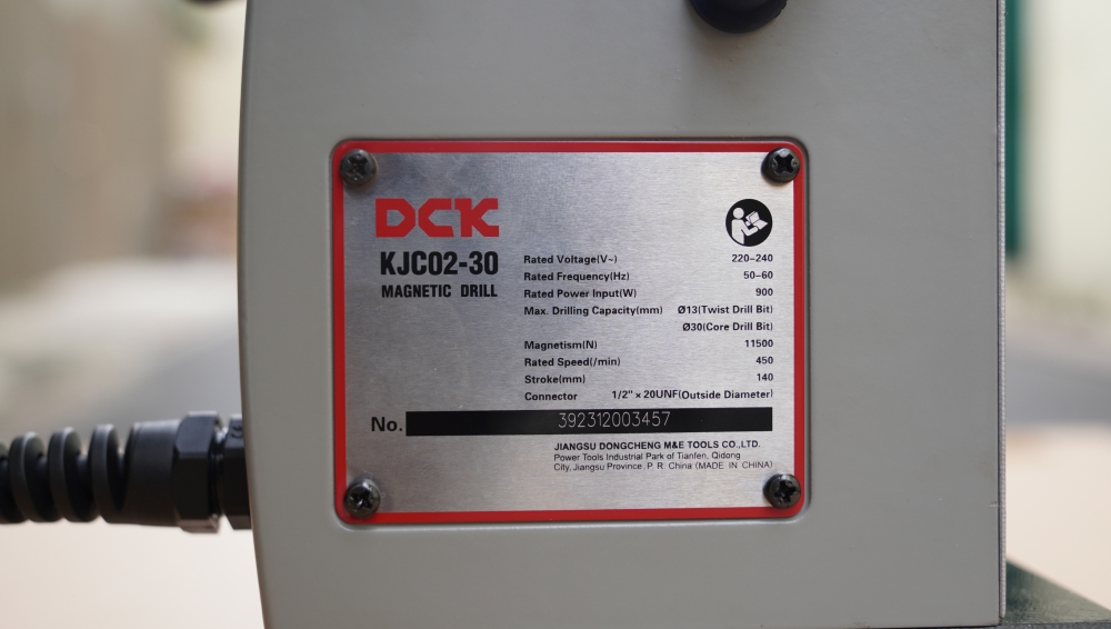 Máy khoan từ 900W 30mm KJC02-30 – DCK