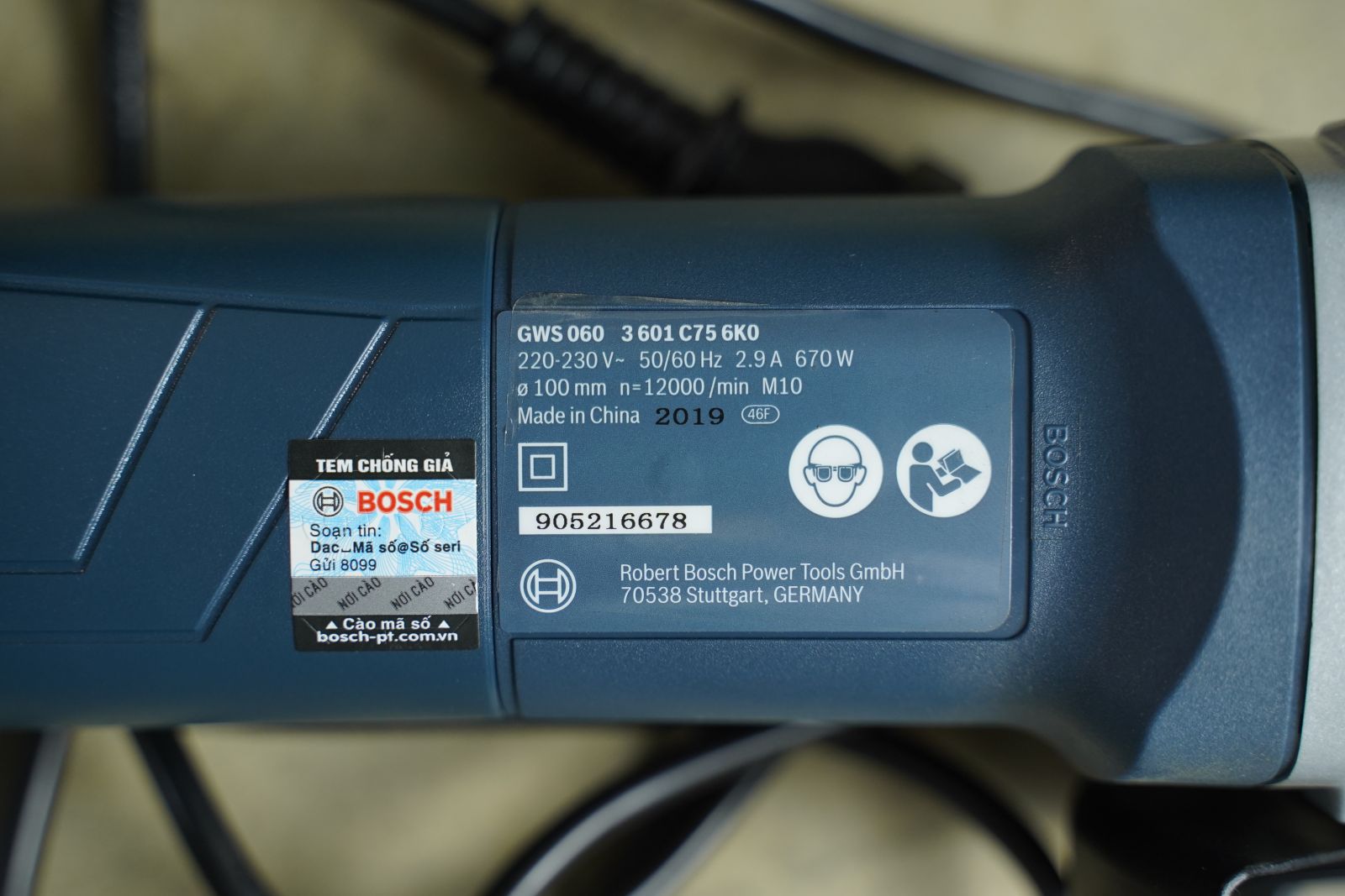 Máy mài góc Bosch GWS 060 (100mm)