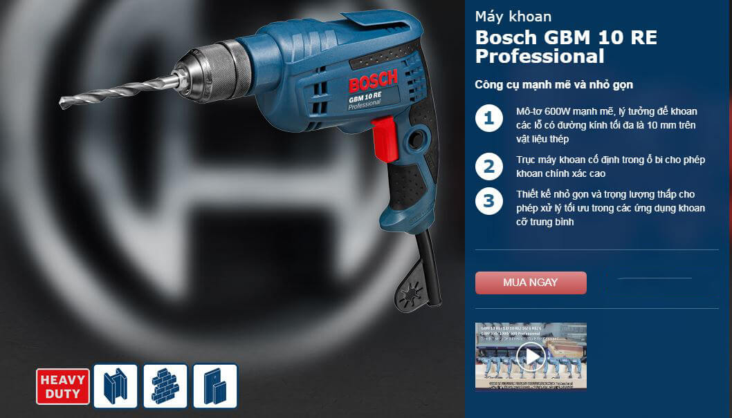 Máy khoan Bosch GBM 10 RE