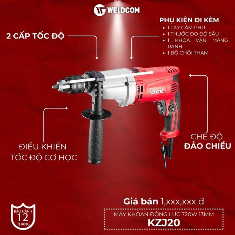 Máy khoan động lực 720W 13mm KZJ20 – DCK