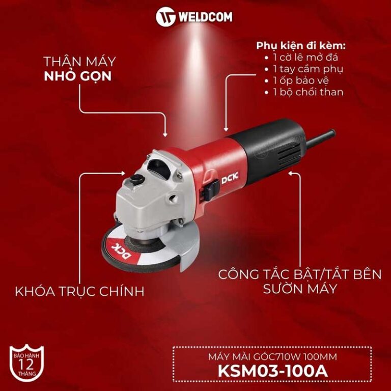 Máy mài góc 710W 100mm KSM03-100A (công tắc cạnh) – DCK