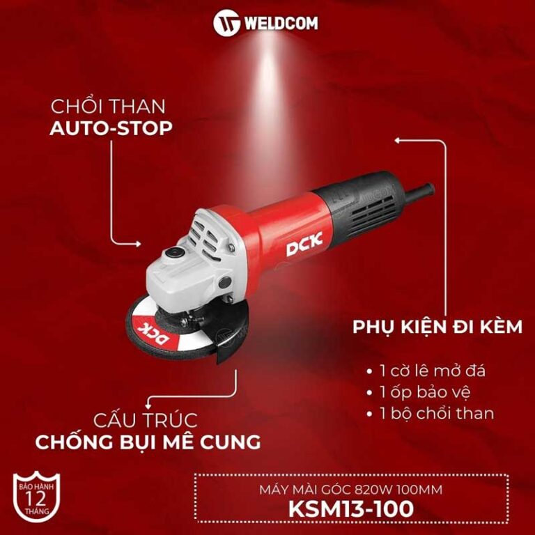 Máy Mài Góc 820W 100mm DCK KSM13-100 (công tắc đuôi)