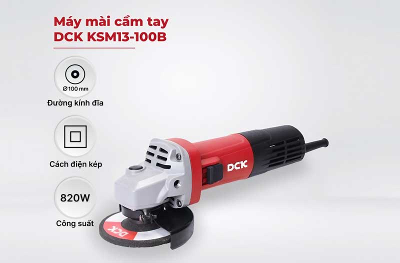 Máy mài góc 820W 100mm DCK KSM13-100B (công tắc cạnh)