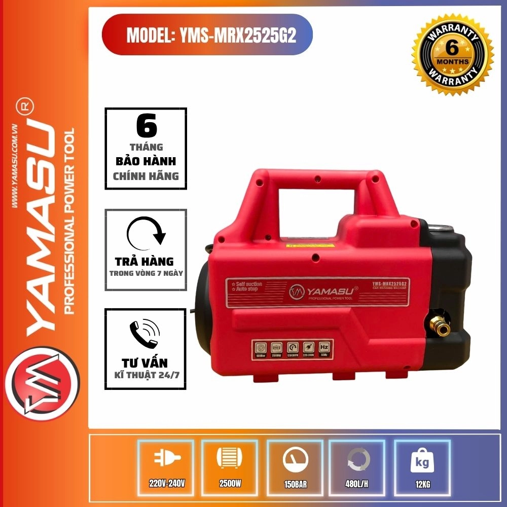 Máy xịt  rửa xe cao áp Yamasu YMS-RX2525G2