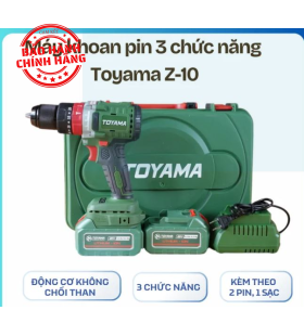 Máy khoan pin Toyama Z-10 Pro (đầu cặp 13mm) - hàng chính hãng