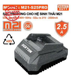 Đế sạc pin Dekton M21-S25Pro (21V - 2.5A)