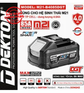 Pin 21V 4Ah Dekton M21-B4085DGT (màu đen)