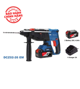 Máy khoan búa dùng pin 20V DongCheng DCZC02-26EM (Kèm 2 Pin 4.0Ah & Sạc)
