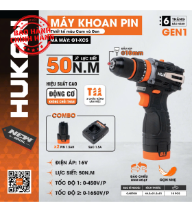 MÁY KHOAN PIN HUKAN 10MM ( GEN 1 ) G1-XC5
