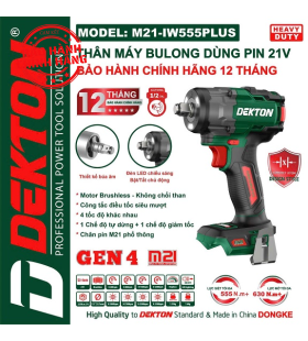 Máy siết mở bulong dekton m21-iw555plus