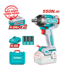 Máy vặn bu lông 20V Total TIWLI2055 (2 Pin 4.0 Ah, 1 Sạc)