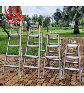 Thang nhôm gấp chữ A 6 bậc Nakata TM206
