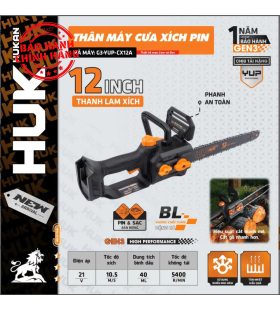 Thân máy cưa xích pin HUKAN G3-YUP-CX12A