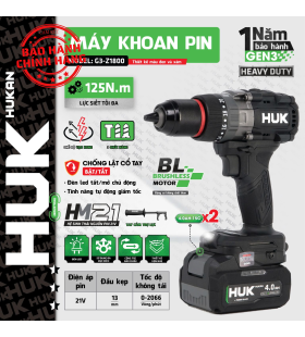Máy khoan pin Hukan G3-Z1800 ( có khóa trục )