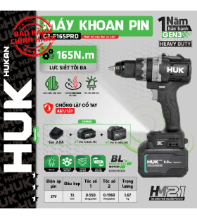 Máy khoan pin Hukan G3-F165PRO