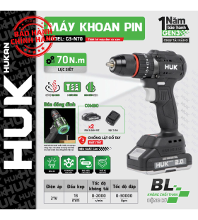 Máy khoan pin Hukan (GEN3) G3-N70