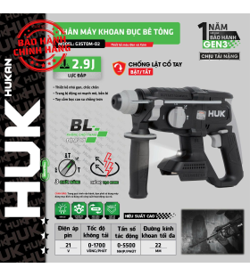 Thân máy khoan đục bê tông Hukan G3STOM-O2 (GEN 3)