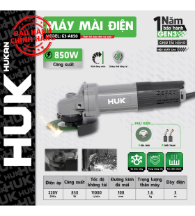 Máy mài điện (GEN 3) công tắc đuôi Hukan G3-A850