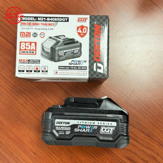 Pin 21V 4Ah Dekton M21-B4085DGT (màu đen)