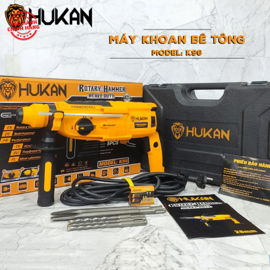 Máy khoan bê tông 3 chức năng Hukan K96