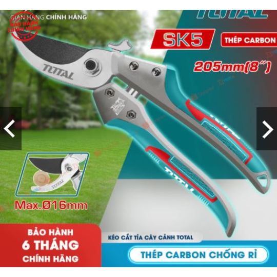 Kéo cắt tỉa cây TOTAL THT15308 205mm