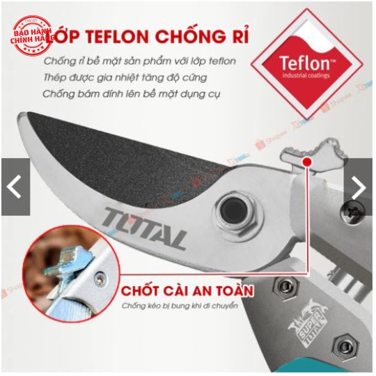 Kéo cắt tỉa cây TOTAL THT15308 205mm
