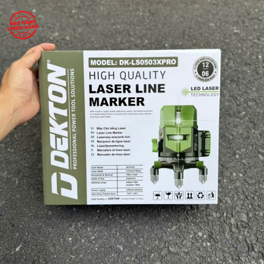 Máy cân mực 5 tia laser xanh DEKTON DK-LS0503XPRO