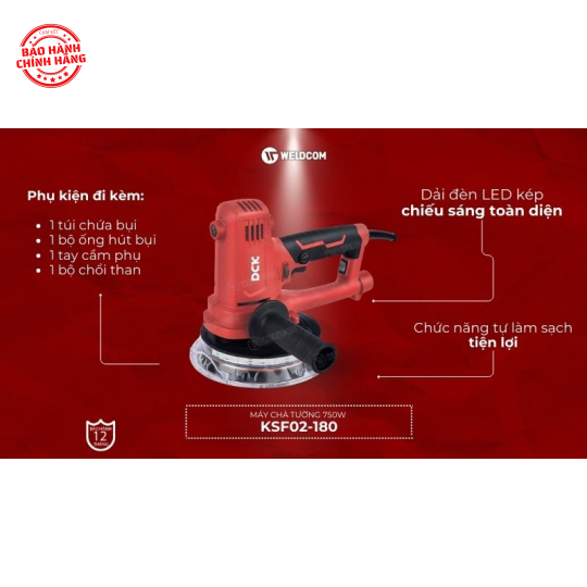 Máy chà tường 750W KSF02-180 – DCK