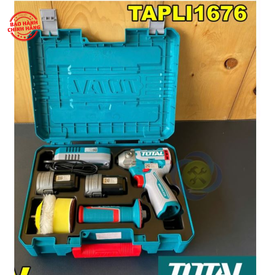 Máy đánh bóng dùng pin 16V TOTAL TAPLI1676 (2 Pin 2.0Ah, 1 Sạc)
