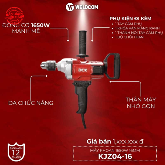 Máy khoan 1650W 16mm KJZ04-16 – DCK