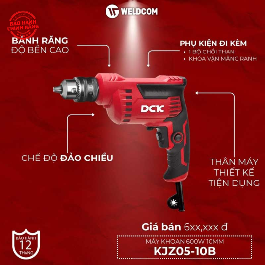 Máy khoan 600W 10mm KJZ05-10B – DCK
