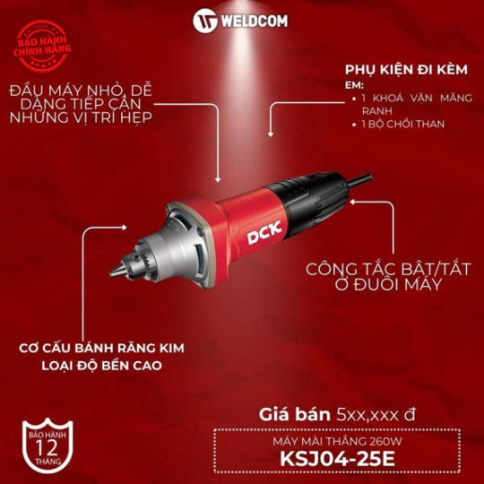 Máy mài thẳng 260W KSJ04-25E – DCK