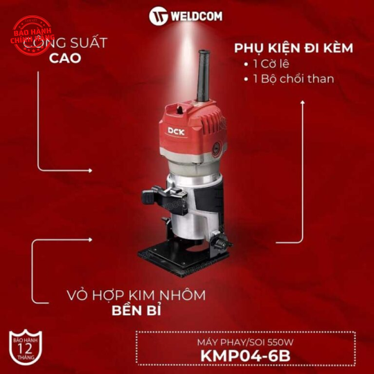 Máy phay/soi 550W KMP04-6B – DCK