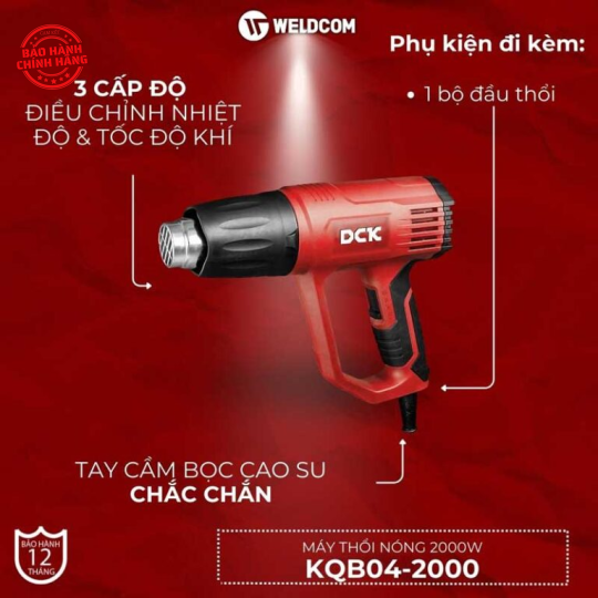 Máy thổi nóng 2000W KQB04-2000 – DCK