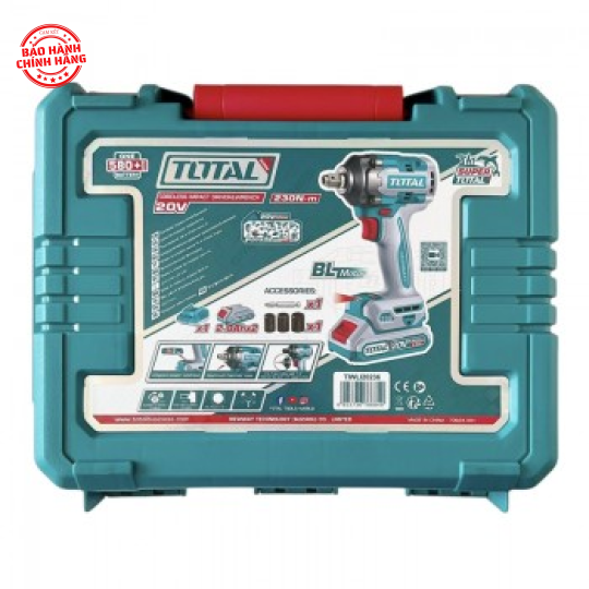 Máy vặn vít và bu lông dùng pin 20V Total TIWLI20236 (2 Pin 2.0Ah, 1 Sạc)