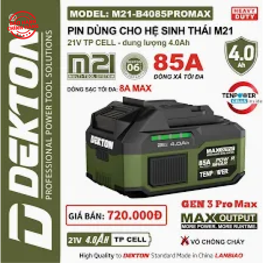 Pin Dekton M21-B4085PLUS