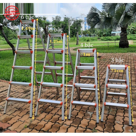 Thang nhôm gấp chữ A 4 bậc NAKATA - TM204